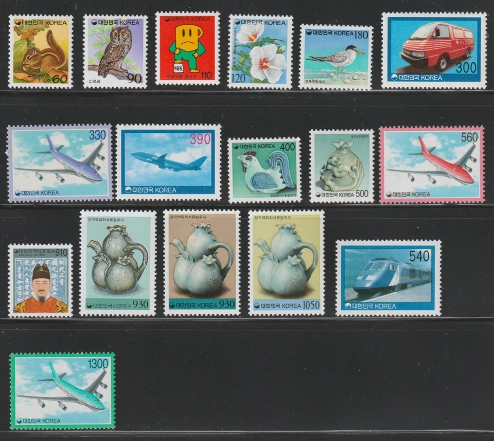 Корея 1993-95 Sc # 1715-1738(17val) MNH OG $50,25 - Изображение 1 из 1