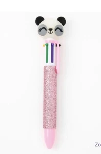 Claire’s 10 color pink rainbow panda clip pen Birthday Christmas Gift - Picture 1 of 3