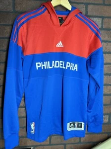 AUTÉNTICA CAMISETA DE TIRO DE CALENTAMIENTO TALLA PEQUEÑA ADIDAS FILADELPHIA 76ERS SIXERS - Imagen 1 de 6