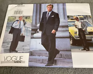 Vogue Pattern V2836 Mens Coat/Jacket Pants Suit Business Work 38, 40, 42 Uncut - Picture 1 of 6