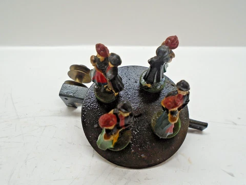 4 Hand Painted Dancers with Platform for Musical Cuckoo Clock Lot D Cover