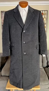Canali Men’s Gray Wool Overcoat Sz 42 Excellent! - Picture 1 of 11