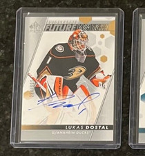 2022-23 SP AUTHENTIC LUKAS DOSTAL FUTURE WATCH AUTO ROOKIE CARD 254/999 #113