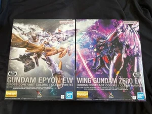Bandai MG 1/100 Wing Gundam Zero EW & Gundam Epyon CROSS CONTRAST COLORS SET - Picture 1 of 5
