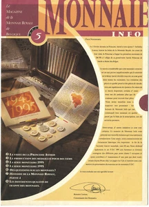 MAGAZINE DE LA MONNAIE ROYALE DE BELGIQUE n°5 - Imagen 1 de 1