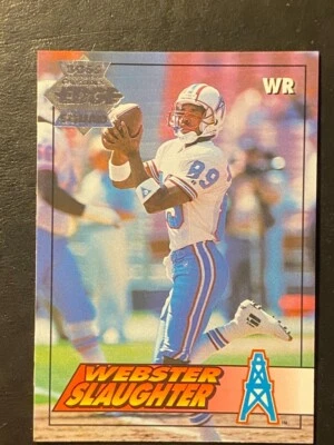 Webster Slaughter 1994 Collector's Edge Boss Squad Silver Serial No #78 Houston - Image 1 of 2