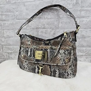 New NICOLE by Nicole Miller Snake Print Bag Purse - Picture 1 of 5