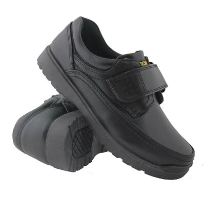US BRASS BOYS SMART BLACK SCHOOL SHOES WINTER CASUAL BOOTS WEDDING BACK TO SCHOOL SHOES
