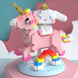 Sanrio Cinnamoroll Unicorn 3D Puzzle Micro Building Blocks DIY - Picture 1 of 4