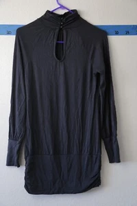 TWENTY ONE TUNIC STYLE DRESS, KEYHOLE FRONT AND BUTTON TURTLE NECK  SZ M - Picture 1 of 4