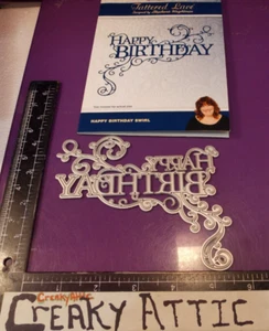 FELIZ CUMPLEAÑOS REMOLINO 1 TROQUELADO ENCAJE ANDRAJOSO 409083 CRUJIENTE - Imagen 1 de 1