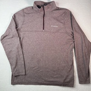 Columbia Mens Medium 1/4 Zip Pullover Long Sleeve Cotton Blend Lightweight - Picture 1 of 14
