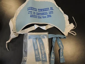 Hannover Township PA 1770 -1970 Bi-Centennial LOT Schürze Fliege  - Bild 1 von 8