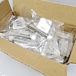 Box of 50 Ultra Hardware 70032 Spring Door Stop Satin Nickel 3″ - Picture 1 of 4