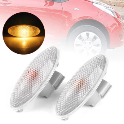 2X Luz de guardabarros con señal de giro lateral para Toyota Yaris 2005 2006 2007-2013 Foto 1 de 4