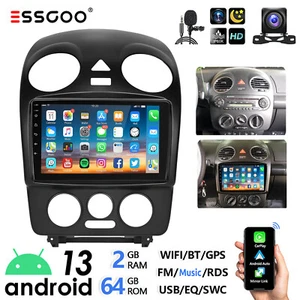 64GB Android 13 Autoradio Carplay Für VW Beetle 2001-10 GPS Navi WiFi RDS Kamera - Bild 1 von 13