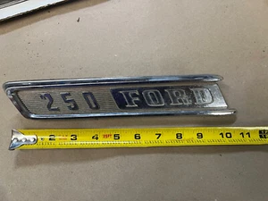 1967 FORD F250 TRUCK HOOD EMBLEM Driver OEM 67 - Picture 1 of 5