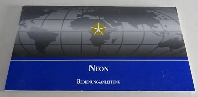Manuale Di Istruzioni Chrysler Neon Stand 08/1996 - Immagine 1 di 3