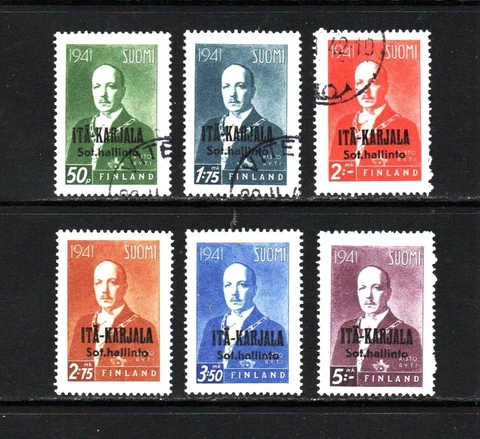 Finland - East Karelia 1942, full set, mint /used.  (2322) Cover