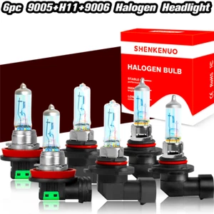 9005+9006+H11 Halogen Bulbs Combo Headlight Fog Light High Low Beam Kit 4200K - Picture 1 of 14