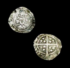 X222: Henry VI Medieval Hammered Silver London "Annulet" Halfpenny,  Spink 1848 - Picture 1 of 1