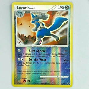 Pokemon Lucario 53/127 - Juego base holograma inverso platino - Tarjeta coleccionable 2009 - Imagen 1 de 2