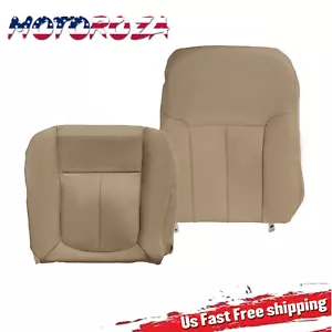 For 2009-2014 Ford F150 Lariat Driver Bottom & Top PERFORATED Leather Seat Cover - Picture 1 of 9