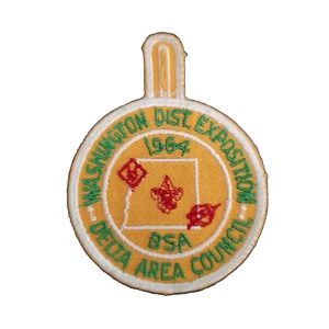 1964 Washington Dist Exposition BSA Delta Area Council 3 Inch Round - Picture 1 of 2