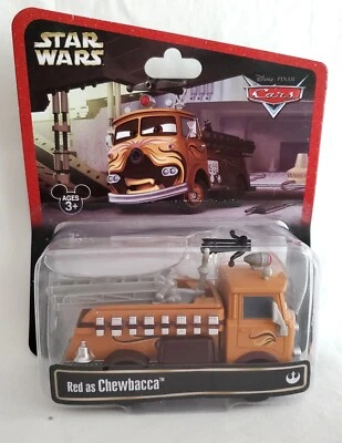 Coches Disney Pixar Star Wars fines de semana rojo como Chewbacca 2014 raro difícil de encontrar Foto 1 de 4