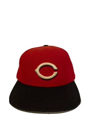 Vintage Cinncinati Reds Diamond Collection New Era Hat 7 1/8 100% Wool - Image 1 of 4