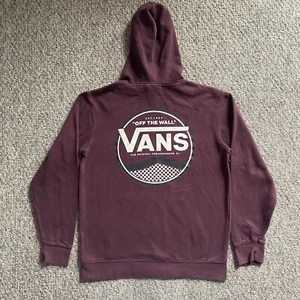 Vans Hoodie Herren Small S rot leichter Pullover Skate Taschen Off The Wall - Bild 1 von 13
