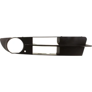 Black Fog Light Cover Bezel Grille Bumper Insert LH Driver Side for BMW 5 Series - Picture 1 of 9