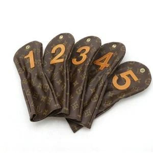 Louis Vuitton Monogram Golf Club Head Cover No.1 No.2 No.3 No.4 No.5 used F/S - Picture 1 of 8