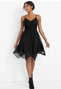 Maurices Black Lace Mini Dress Size XSmall 126480Y NWT - Picture 1 of 3