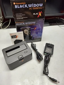 Thermaltake BlacX ST0005U eSATA USB 2.0 Hard Drive Docking Station READ - Picture 1 of 6