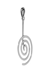 Donuthalter "Spirale" Silber, für 40mm-Donut - Bild 1 von 2