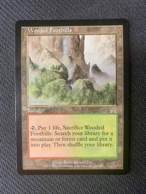 MTG Magic the Gathering Onslaught Wooded Foothills NM - Image 1 of 2