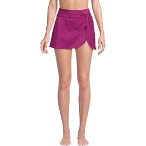Lands End Chlorine Resistant Shine Twist Front Mini Swim Cover-up Skirt Size 6/8 - Picture 1 of 8