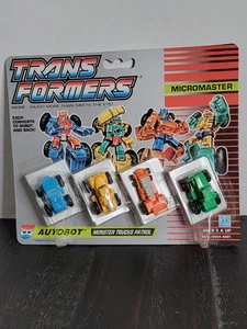 Transformers G1 Monster Trucks Patrol Micromaster Vintage MOSC AFA MOC Sealed - Picture 1 of 6