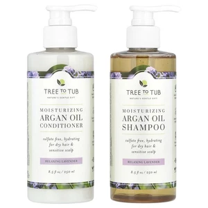 Moisturizing Argan Oil Shampoo & Conditioner Set, For Dry Hair, Relaxing - Picture 1 of 4