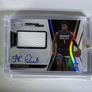 2020-21 Certified Anthony Edwards Freshman Fabric Patch Auto  - Bild 1 von 2