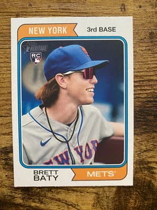 BRETT BATY 2023 TOPPS HERITAGE ROOKIE CARD, NEW YORK METS - Picture 1 of 1