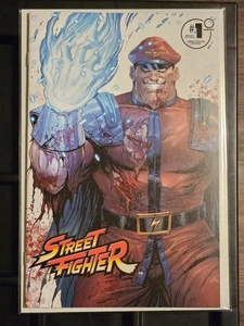 Street Fighter Omega #1 M Bison Battle Damage Trade Tyler Kirkham NM UDON COMICS - Picture 1 of 2