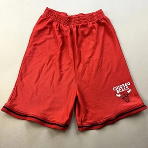 Vintage Chicago Bulls Shorts Basketball Youth XL Red NBA Athletic Jump Ball 90s - Picture 1 of 10