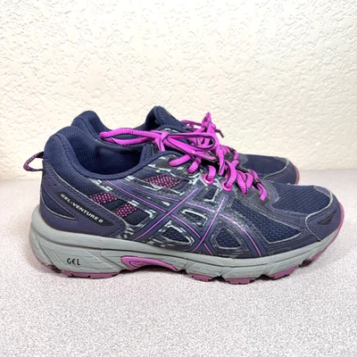 Zapatillas Zapatos Asics Gel-Venture 6 Niños Talla 4.5 (GS) Peacoat Orchid C744N Foto 1 de 4