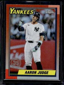 2025 Topps Chrome #90CB-11 Aaron Judge 1990 Topps Baseball 35th Anniversary - Picture 1 of 2