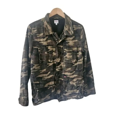 Abrigo Chaqueta con Capucha Obey Propaganda Para Hombre Camuflaje Camuflaje Cremallera Pequeño S Foto 1 de 4