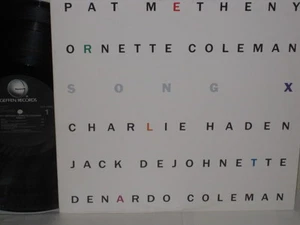 ORNETTE COLEMAN & PAT METHENY - Song X ~ GEFFEN 24096 [M] w/Haden & DeJohnette - Picture 1 of 1