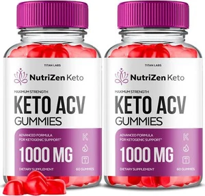 (2 Pack) Nutrizen Keto Gummies, Nutrizen ACV Gummies Weight Loss (120 Gummies) - Picture 1 of 3