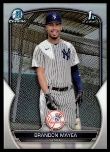 2023 Bowman Chrome BRANDON MAYEA REFRACTOR 242/499 YANKEES BCP-188 - Picture 1 of 2